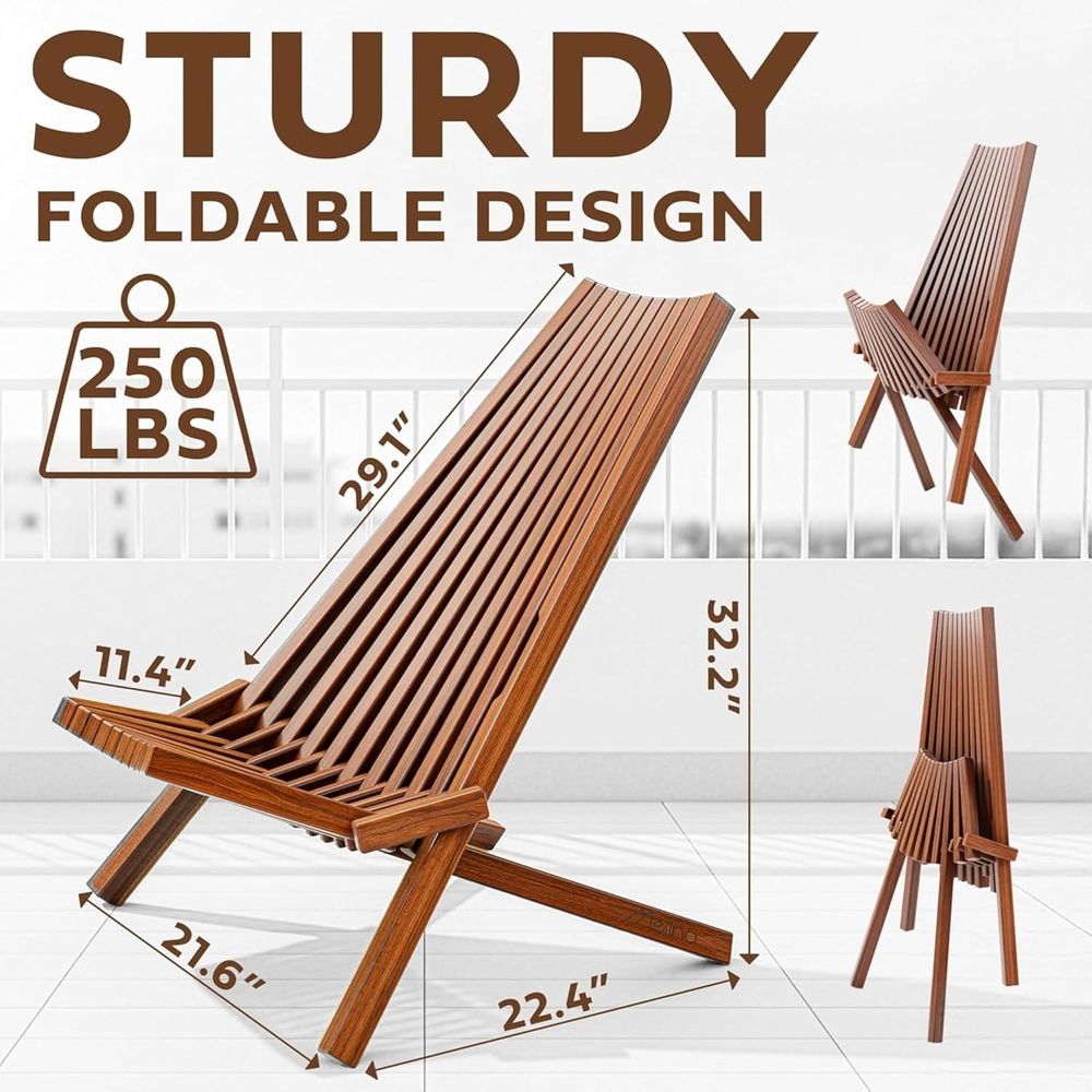 2개 세트 접이식 나무 타마랙 의자, 낮은 높이의 야외 - Outdoor Furniture Diy 리뷰 및 가격