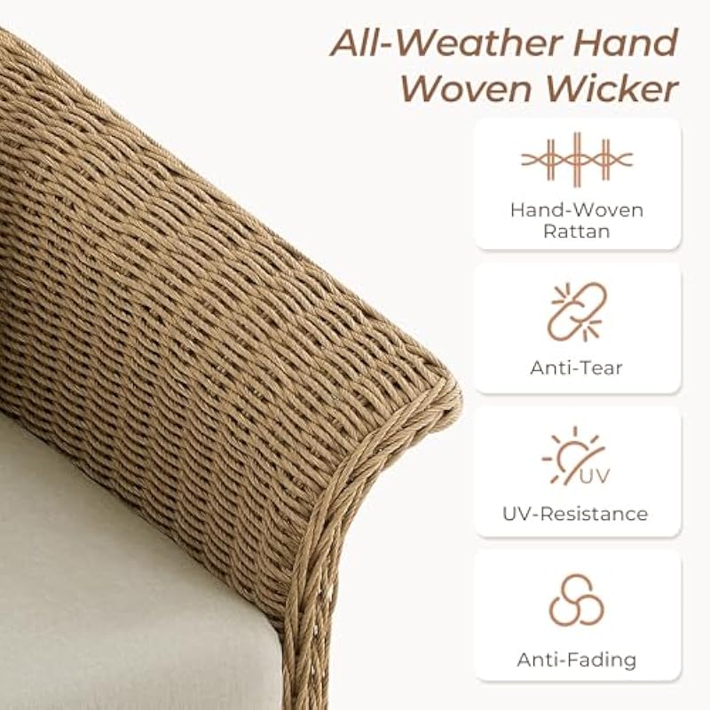 인체공학적 디자인의 등받이와 분리 가능한 방수 쿠션이  - Outdoor Furniture Metal Chairs 리뷰 및 가격