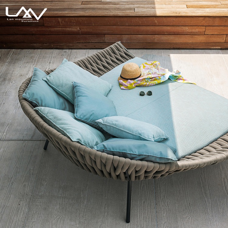현대적인 야외 정원용 로프 직조 데이베드 가구 호텔 파 - Outdoor Daybed Furniture 리뷰 및 가격