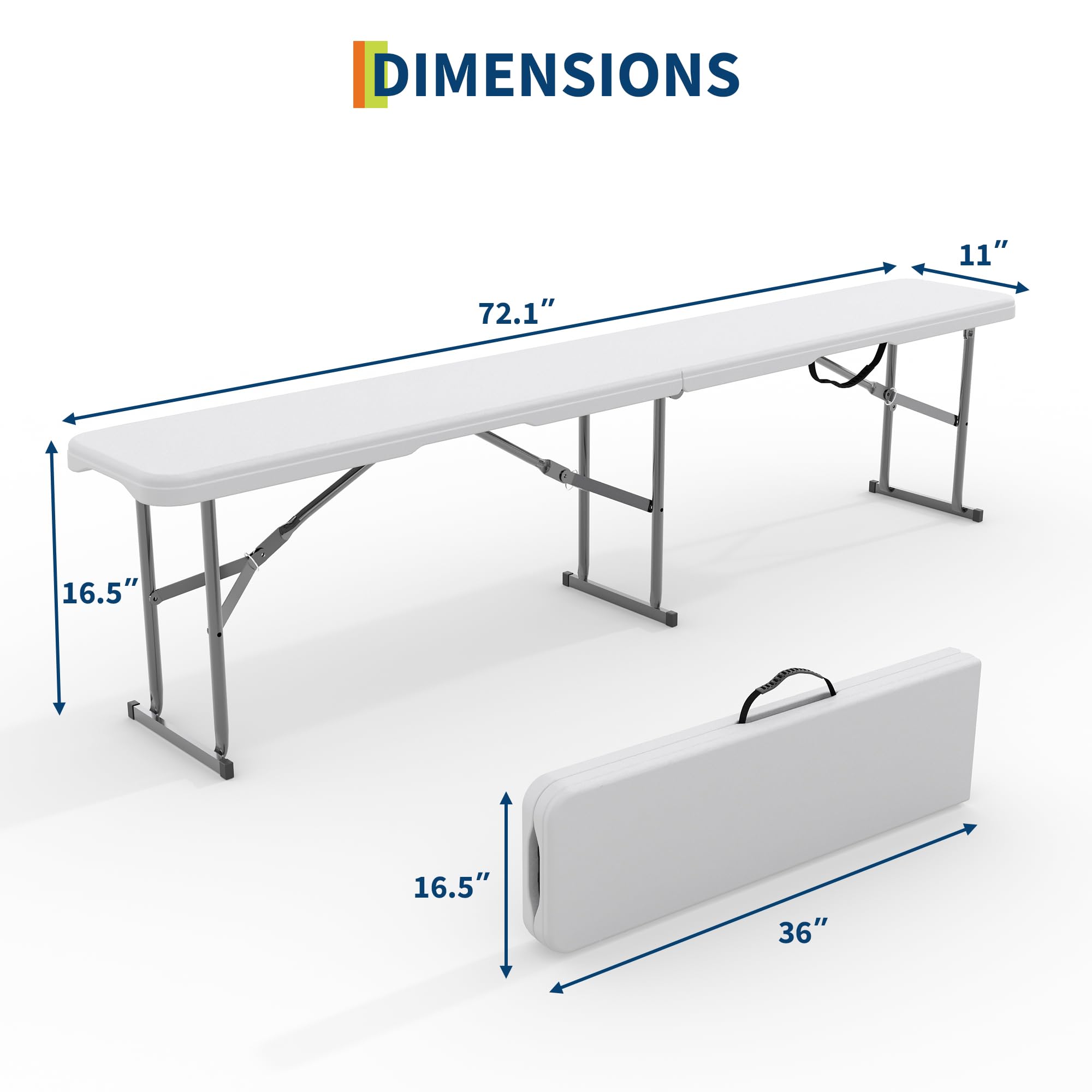 2팩 6피트 접이식 야외 벤치 - HDPE 플라스틱 시 - Outdoor Furniture Diy 리뷰 및 가격