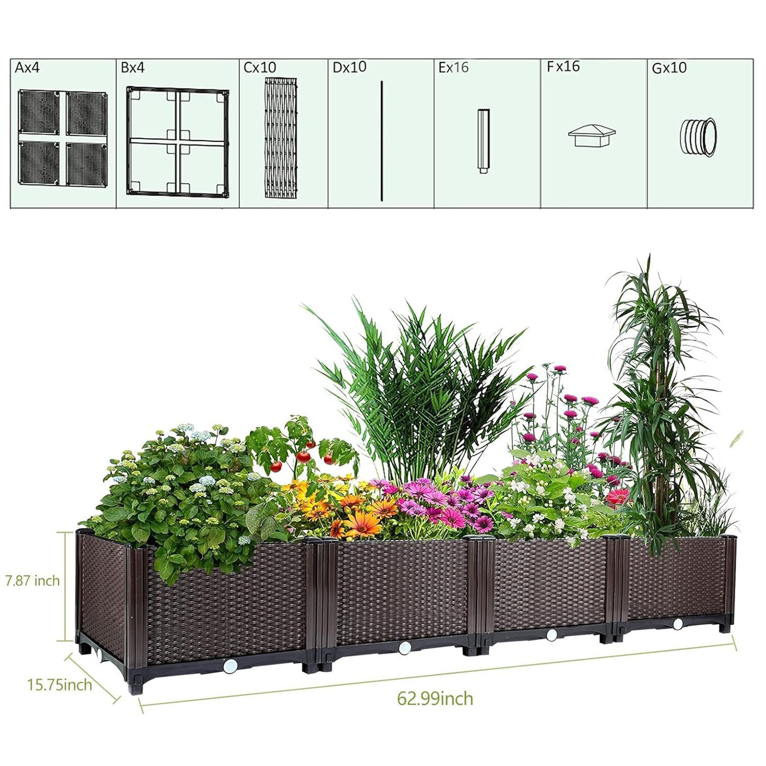 자가 급수식 높이형 정원 화분 – 160cm 대형 플라 - Outdoor Daybed Furniture 리뷰 및 가격