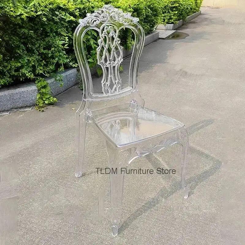 럭셔리 웨딩 의자 야외 아크릴 투명 장미 다이닝 의자  - Outdoor Furniture Luxury 리뷰 및 가격